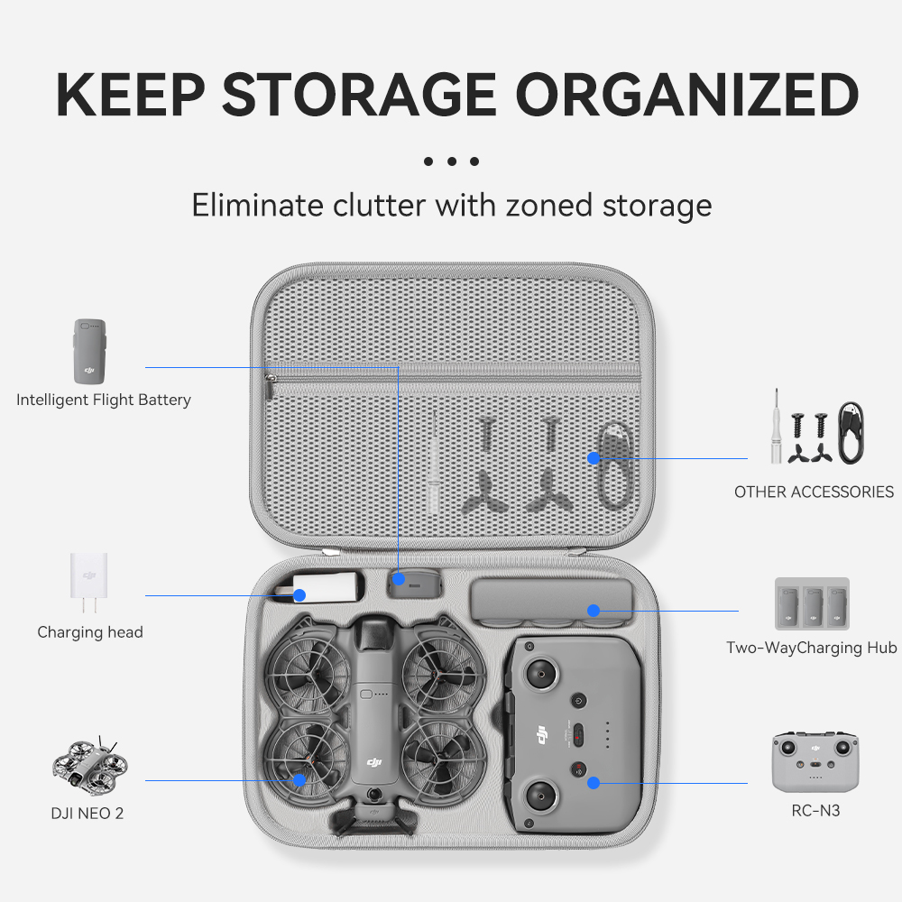 XFJI Travel Organizer Bag for  - Fpv Drone Bag ulasan dan harga