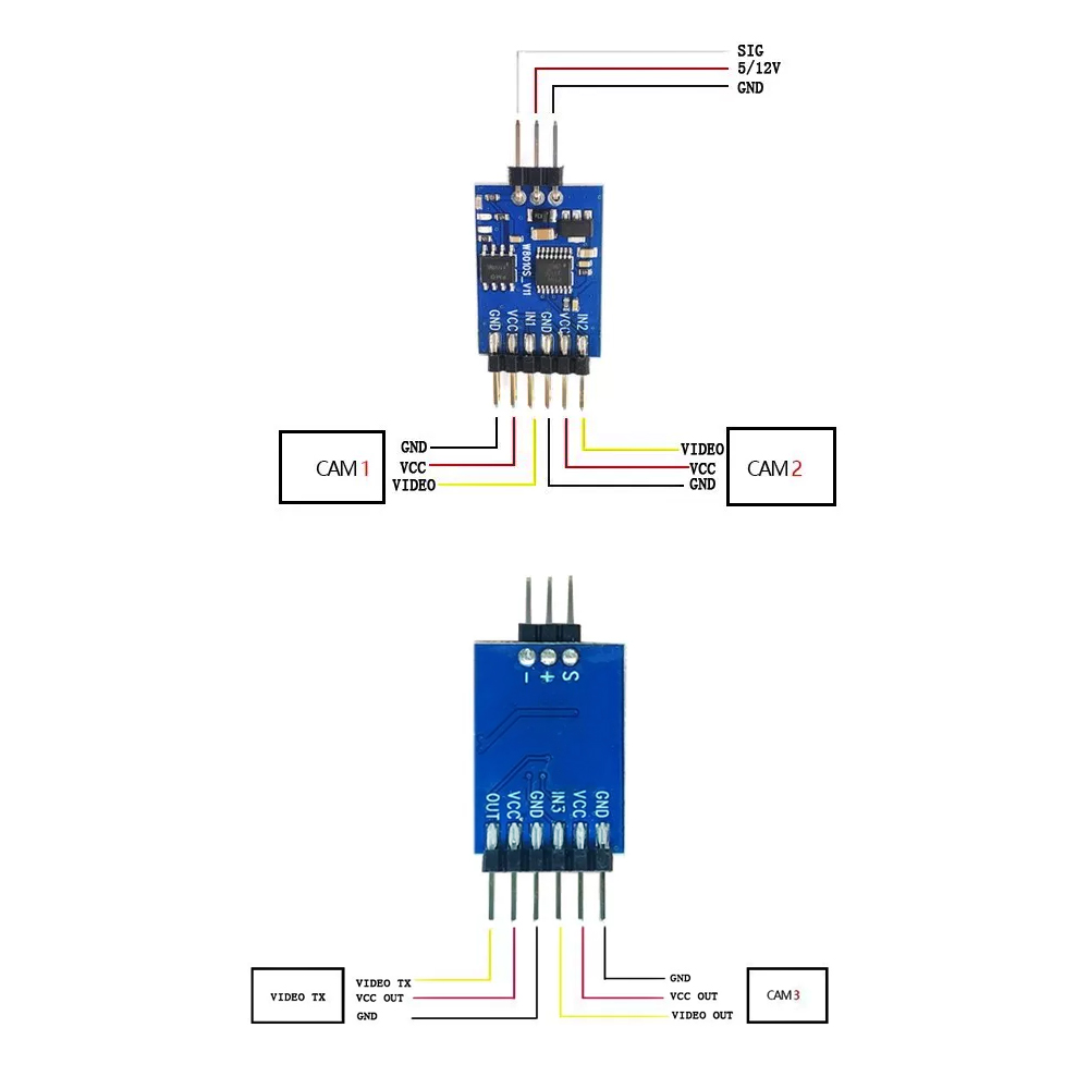 5.8G 3 Channel Video Switcher  - Fpv Drone Receiver ulasan dan harga