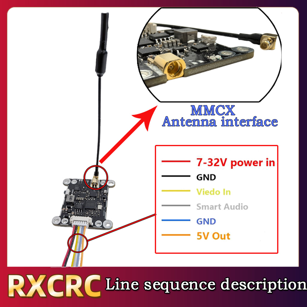 RXCRC 5.8G Module 48CH 1.6W VT - Fpv Drone Vtx ulasan dan harga