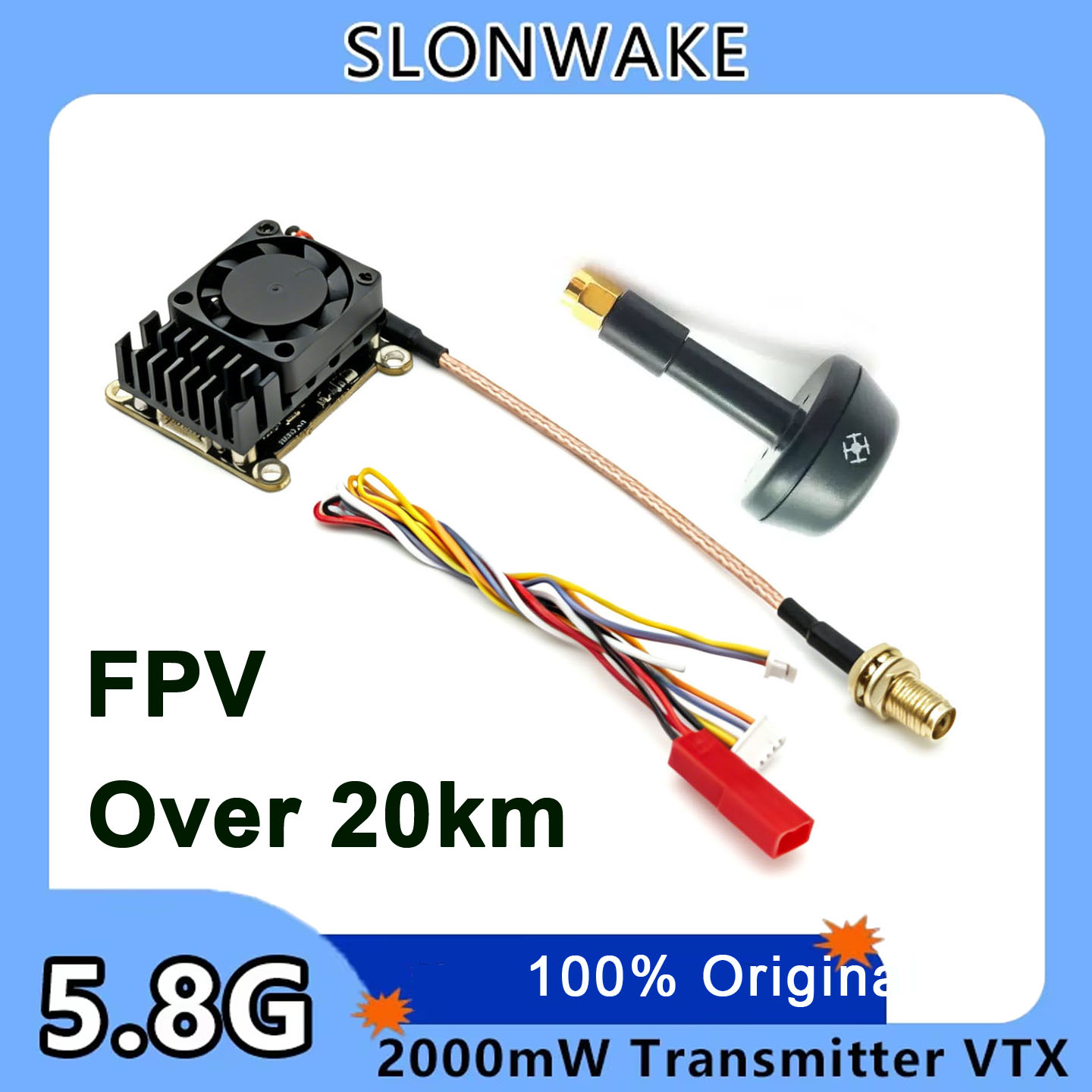New upgrade 5.8Ghz 2W adjustab - Fpv Drone Vtx ulasan dan harga